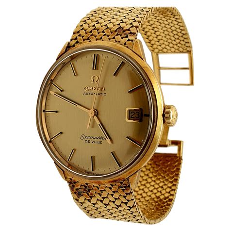 omega deville gold men's watch.